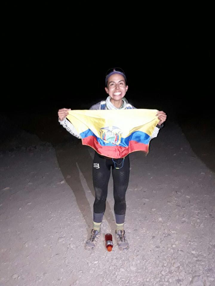 Даниэла Сандовал (Daniela "Dani" Sandoval), после утановления рекорда женского скоростного восхождения на Аконкагуа