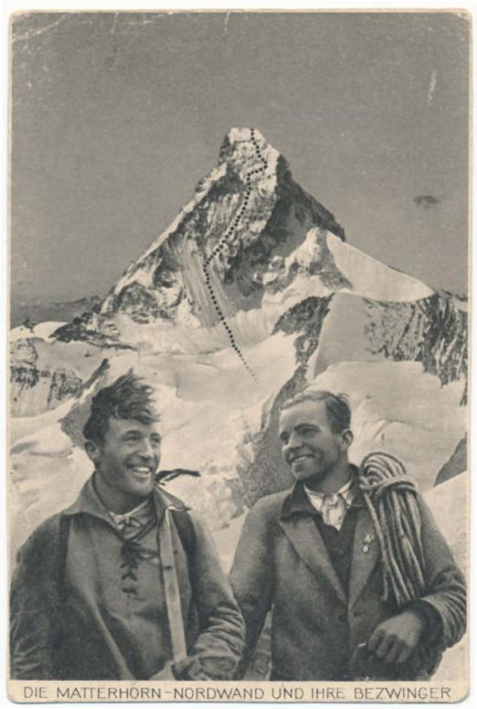Франц Шмид (Franz Schmid) и Тони Шмид (Toni Schmid) и их легендарный маршрут по северной стене Маттерхорна
