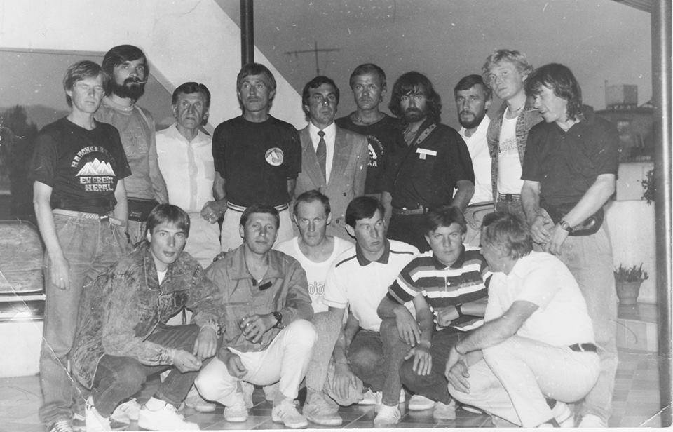Участники советской экспедиции на Лхоцзе. 1990 год
