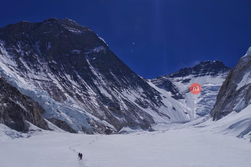 На пути в третий высотный лагерь Эвереста.Фото Тарас Поздний