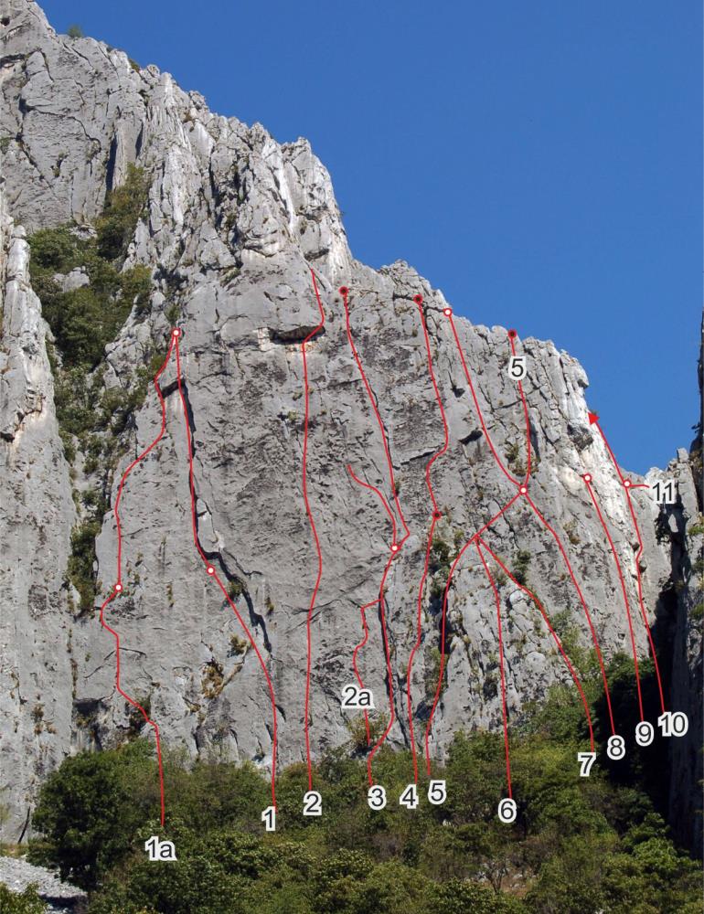 Фото маршрутов для  Чемпионата Украины по альпинизму 2018 года в скальном классе в Враца, Болгария