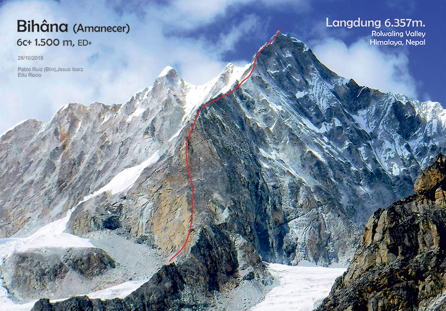 маршрут Bihâna (Amanecer) на непальскую вершину Лангдунг (Mount Langdung, 6357м)