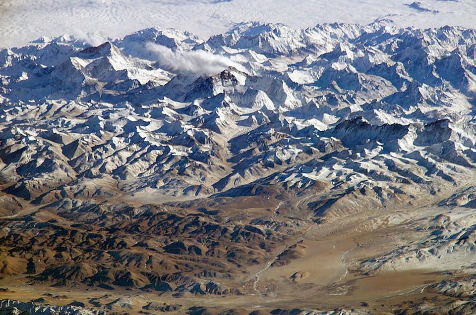 Гималаи. Вид с орбитальной станции