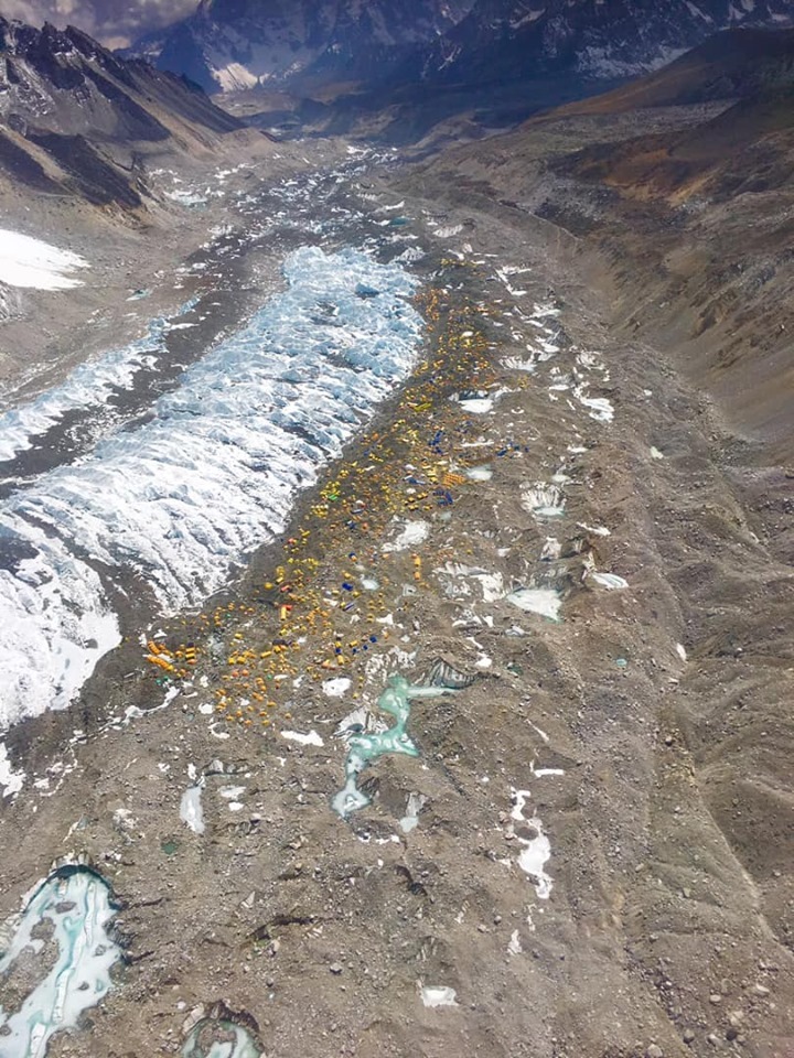 Базовый лагерь Эвереста. Непал. Май 2019 года. Фото Lakpa Norbu Sherpa.