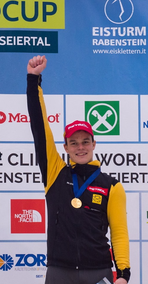 Янеж Свольшак (Janez Svoljsak) - чемпион Европы по ледолазанию