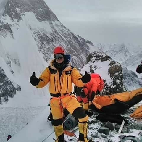 Выход команды в первый высотный лагерь на К2. 27 января 2020 года. Фото John Snorri Sigurjónsson