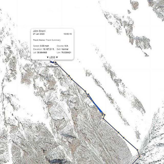 Линия выхода команды в первый высотный лагерь на К2. 27 января 2020 года