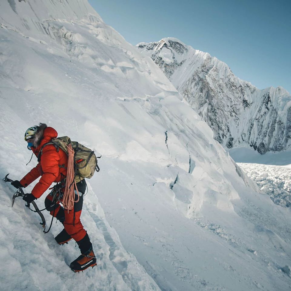 Йошт Кобуш (Jost Kobusch) на западном склоне Эвереста. Фото Jost Kobusch