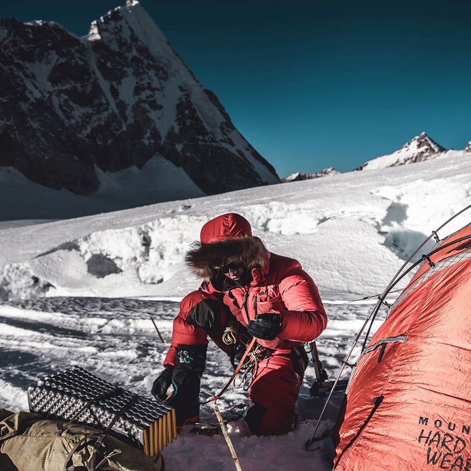 Йошт Кобуш (Jost Kobusch) в первом высотном лагере Эвереста. Фото Jost Kobusch