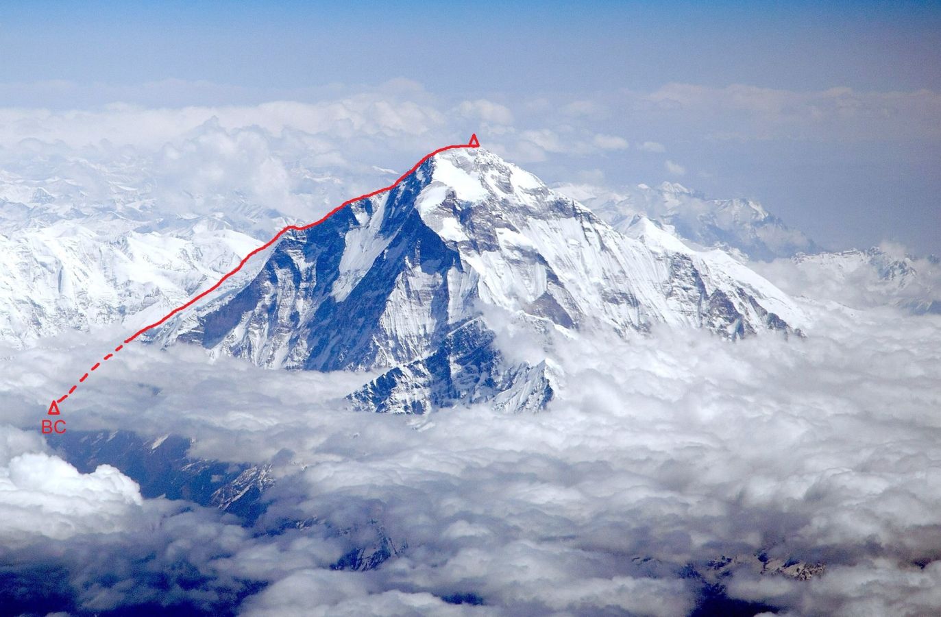Планируемый новый маршрут  на Северо-Западном хребте восьмитысячника Дхаулагири (Dhaulagiri, 8167 м) - седьмой по высоте вершине в мире