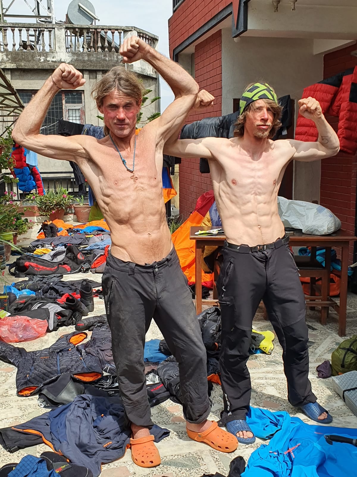 Марек Голечек (Marek Holeček)</a> и Радослав Грох (Radoslav Groh) в Катманду, после экспедиции на Барунцзе