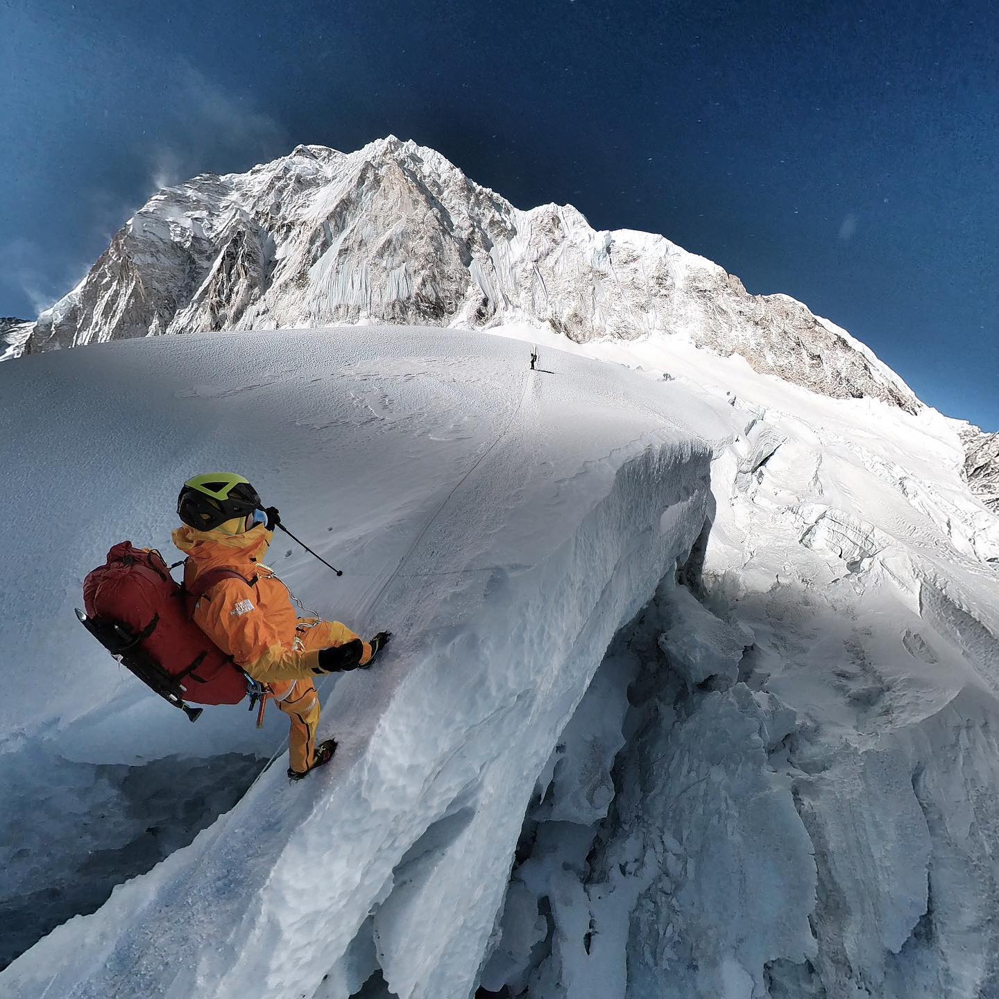 Дэвид Геттлер (David Göttler) и Килиан Жорнет (Kilian Jornet Burgada) в эверестовской экспедиции 2021. Фото David Göttler