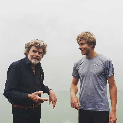 Саймон Месснер ( Simon Messner) и Райнхольд Месснер (Reinhold Messner) в 2019 году