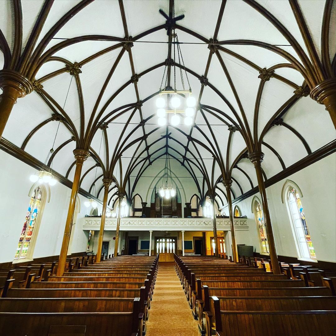 137-летняя церковь Святого Иоанна Крестителя в городе Сент-Джон (провинции Нью-Брансуик, Канада)