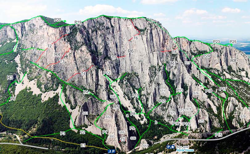 Скалы у города Враца, Болгария