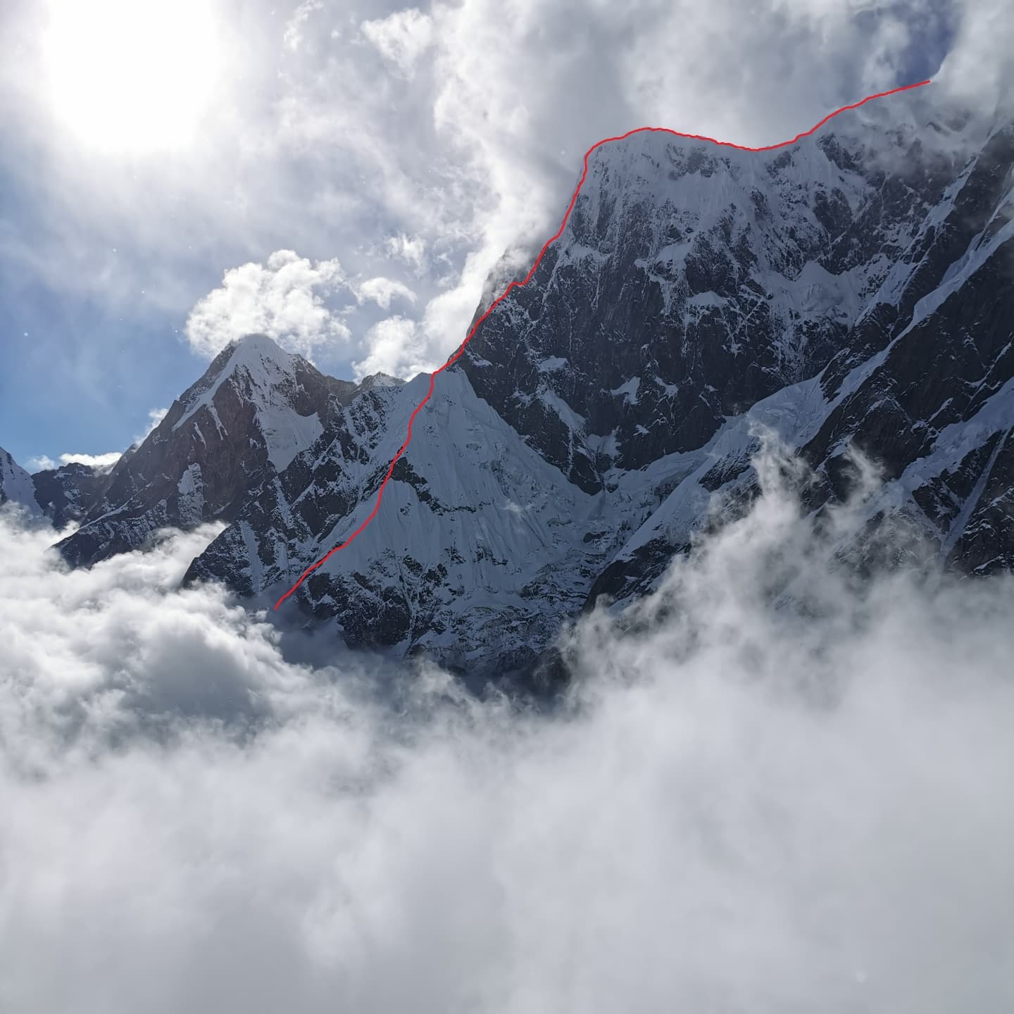 маршрут «Терпение» ("Patience") по юго-восточному гребню на вершину Аннапурна III ( Annapurna III 7555 метров) в Непале