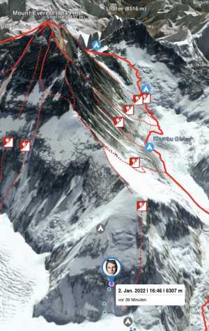 Зимний Эверест: Йошт Кобуш поднимается на отметку 6300 метров