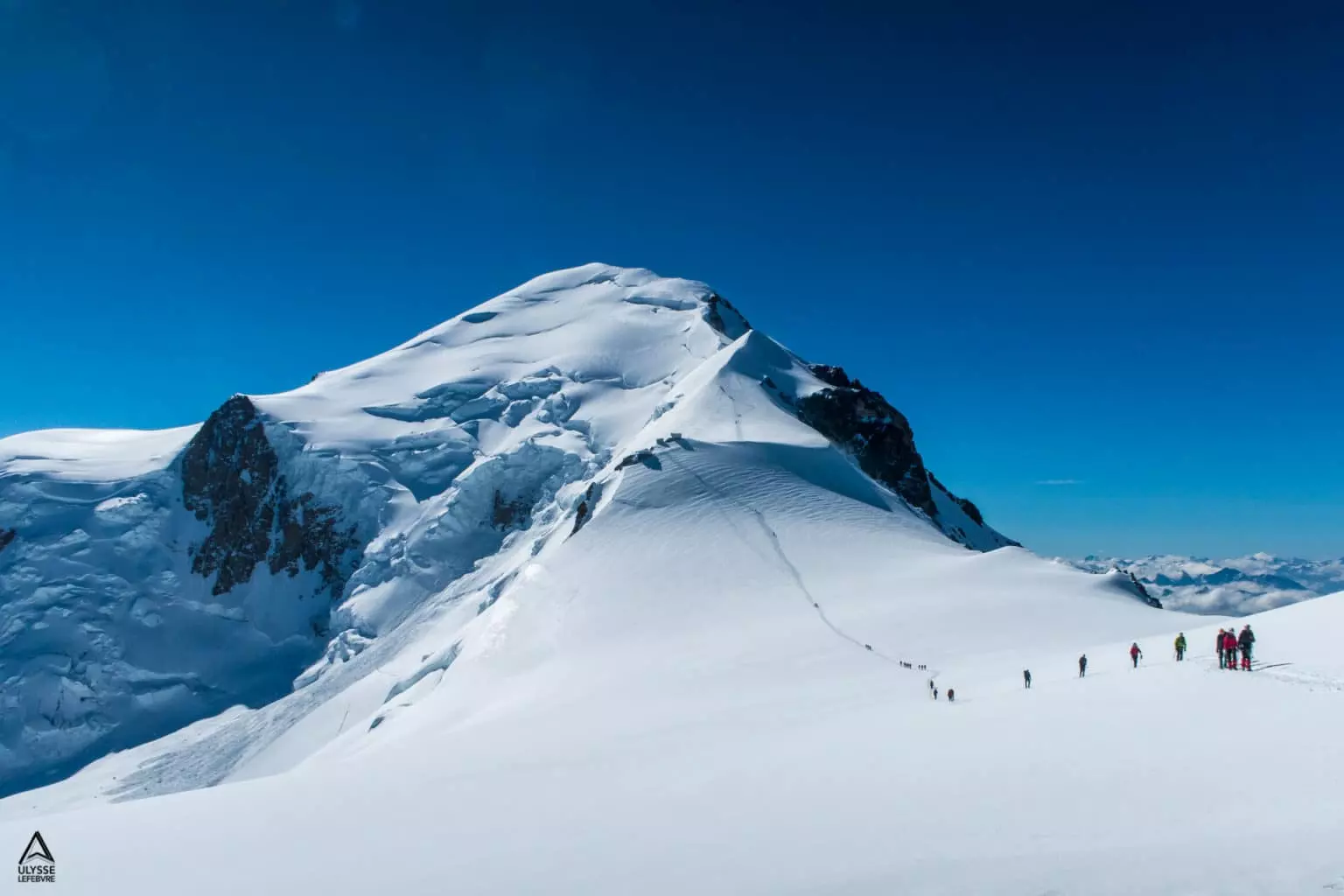 Біля вершини Монблану. Фото alpinemag . fr