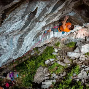 Себастьян Буін повторює один з найскладнішіх у світі скельний маршрут 
