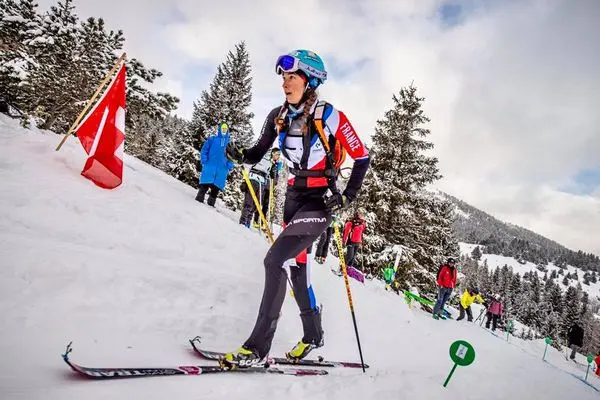 Адель Мійоз під час чемпіонату Франції зі гірськолижного спорту. Фото Christophe Angot