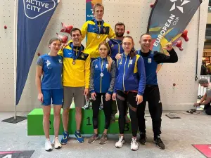 Українські спортсмени здобули три медалі на етапі Кубку Європи зі скелелазіння в Гамбурзі