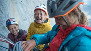 Жіноче тріо здійснило друге сходження на один з найскладніших мультипитчевих маршрутів «Rayu» (610 м, 8c)