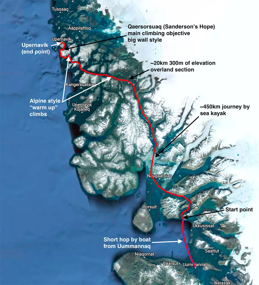 Протягом 65 днів шість скелелазів досліджували північно-західне узбережжя Гренландії