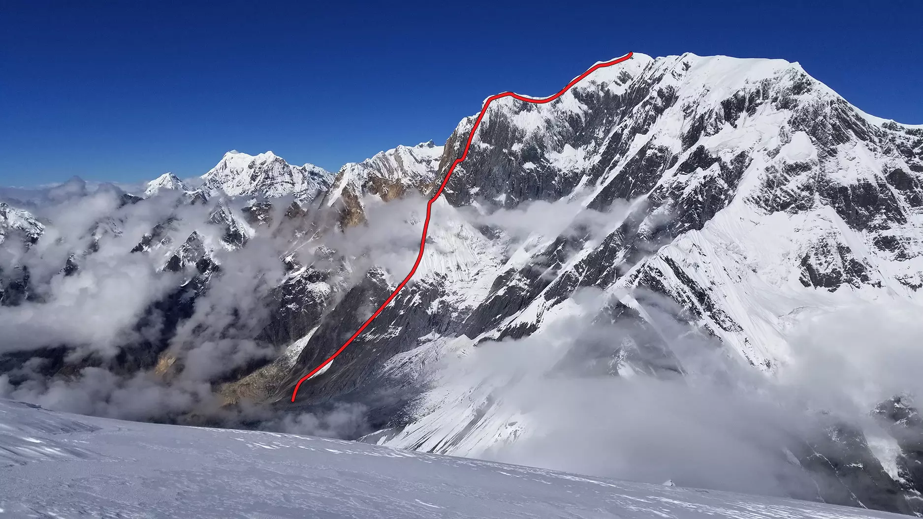 новий маршрут "Patience" по південно-східному гребню гори Аннапурна III (Annapurna III 7555 метрів) у Непалі