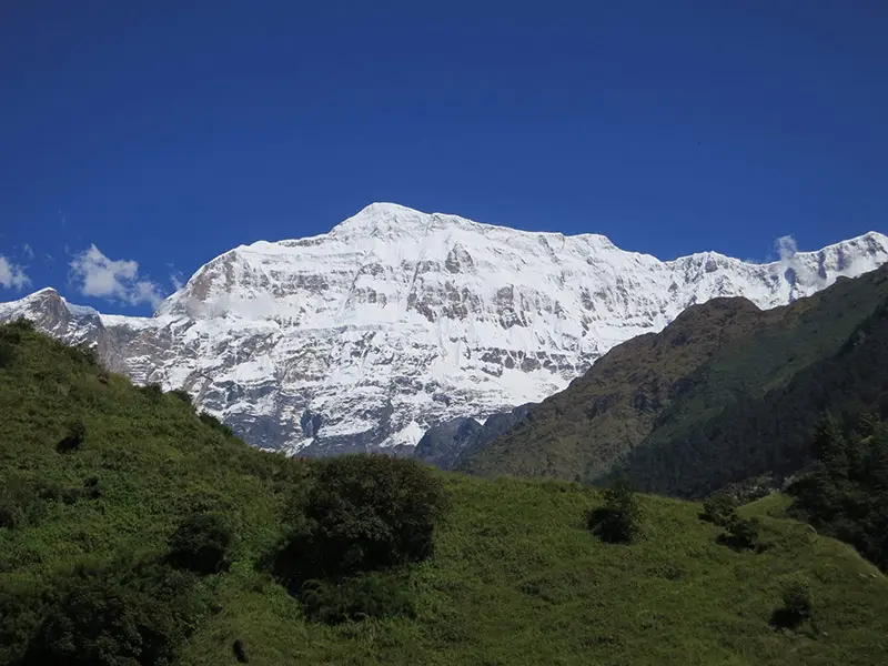 Південна стіна гори Гурджа (Gurja Himal), жовтень 2013 року. Фото Damien Gildea