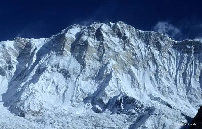Аннапурна (Annapurna I, 8091 м), десята за висотою гора у світі. Фото 8000ers . com
