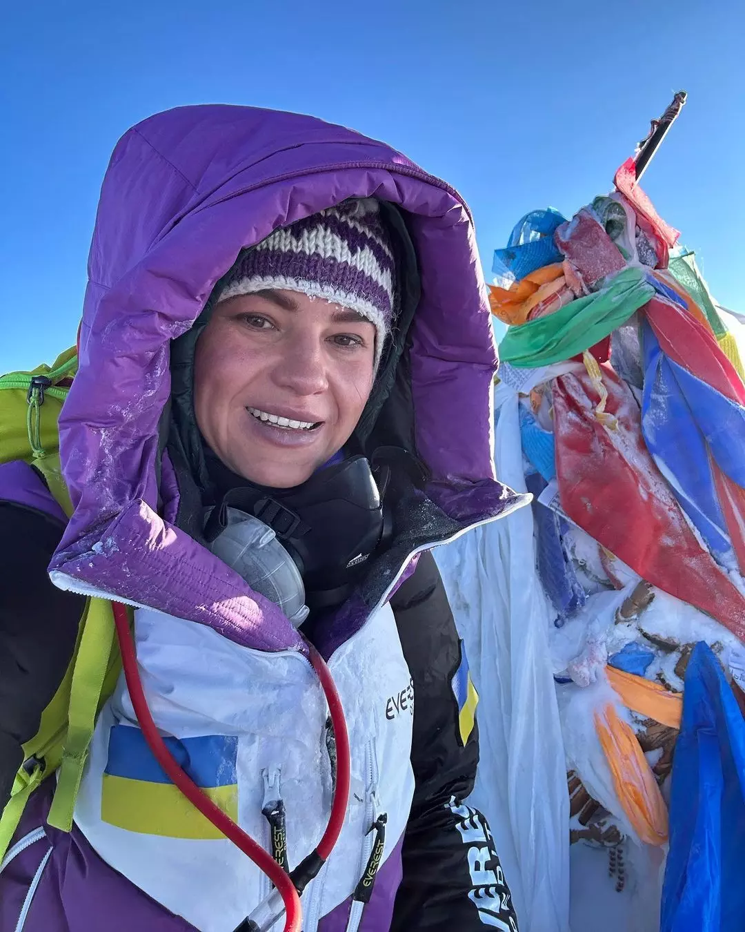 Антоніна Самойлова на вершині Евересту. 24 травня 2023 року