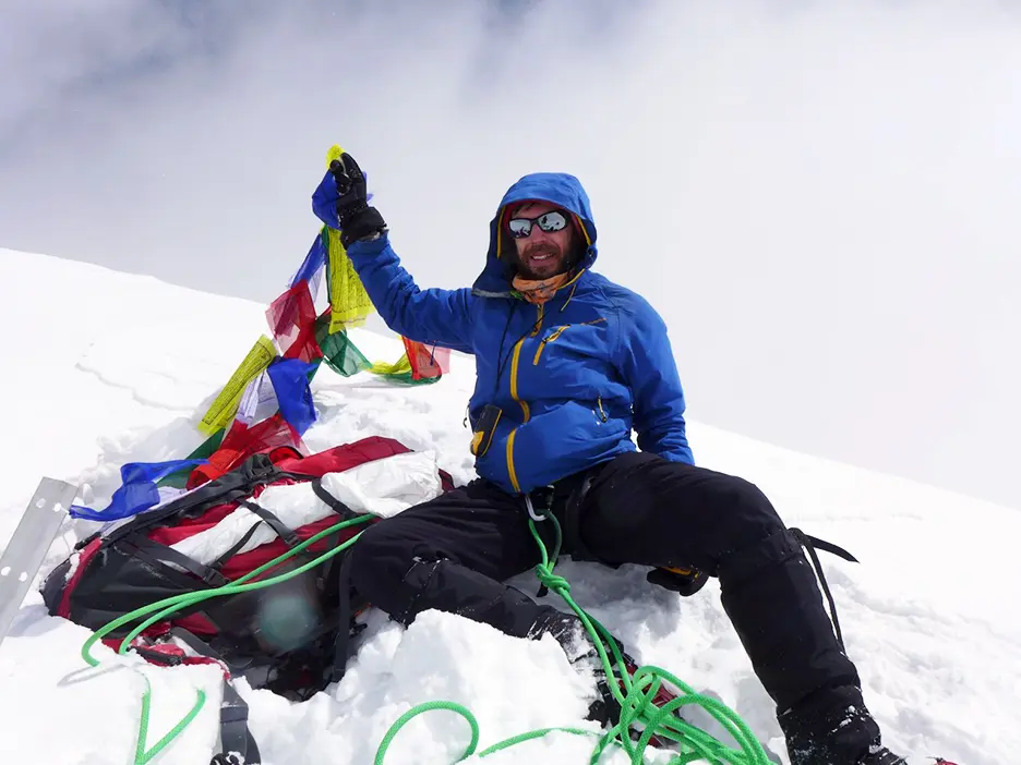 Хайме Іранцо (Jaime Iranzo) на вершині Чаді Гімал, перше сходження. Фото: Pemba Sherpa