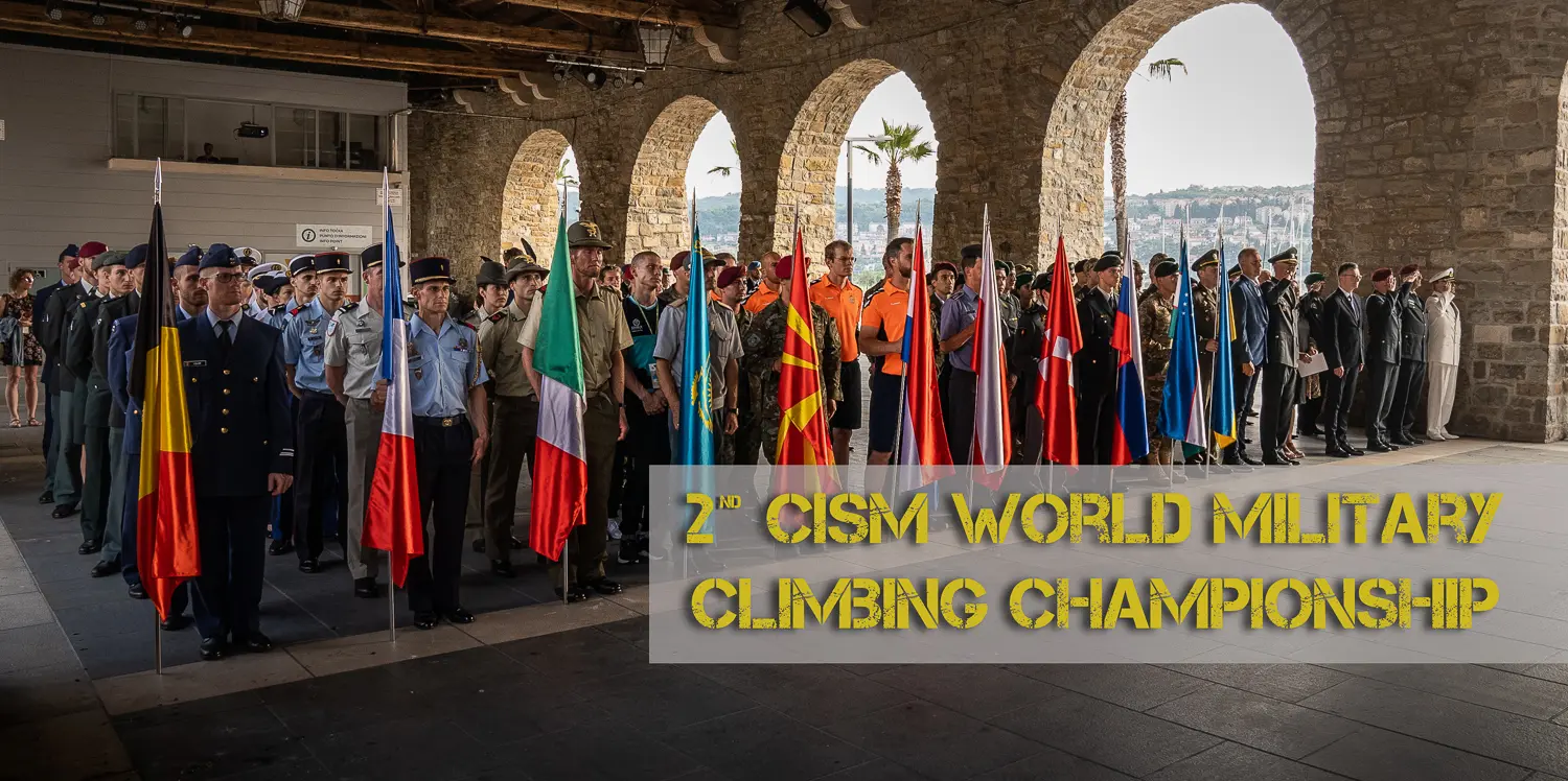 Церемонія відкриття Чемпіонату Світу зі скелелазіння серед військовослужбовців у словенському Копері