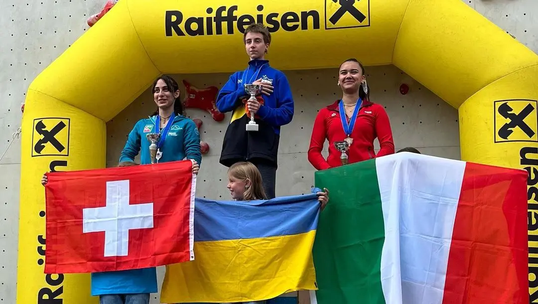 у групі В (U16) золоту медаль здобула одеситка Анастасія Дмитрієва. Фото Ukraine Speed Climbing
