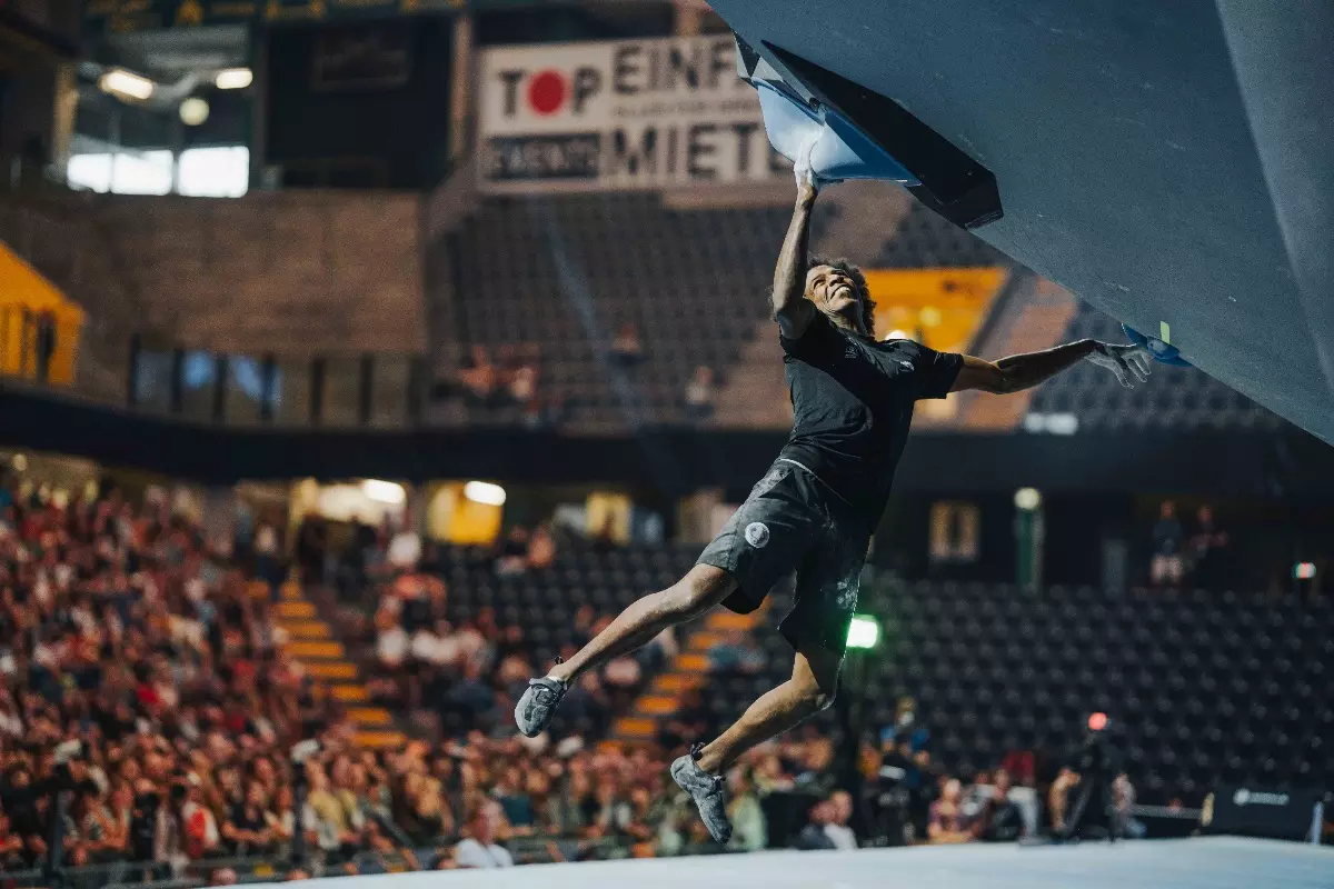 Мікаель "Міка" Мавем (Mickael Mawem) на Чемпіонаті Світу у Берні 2023. Фото  Lena Drapella/IFSC