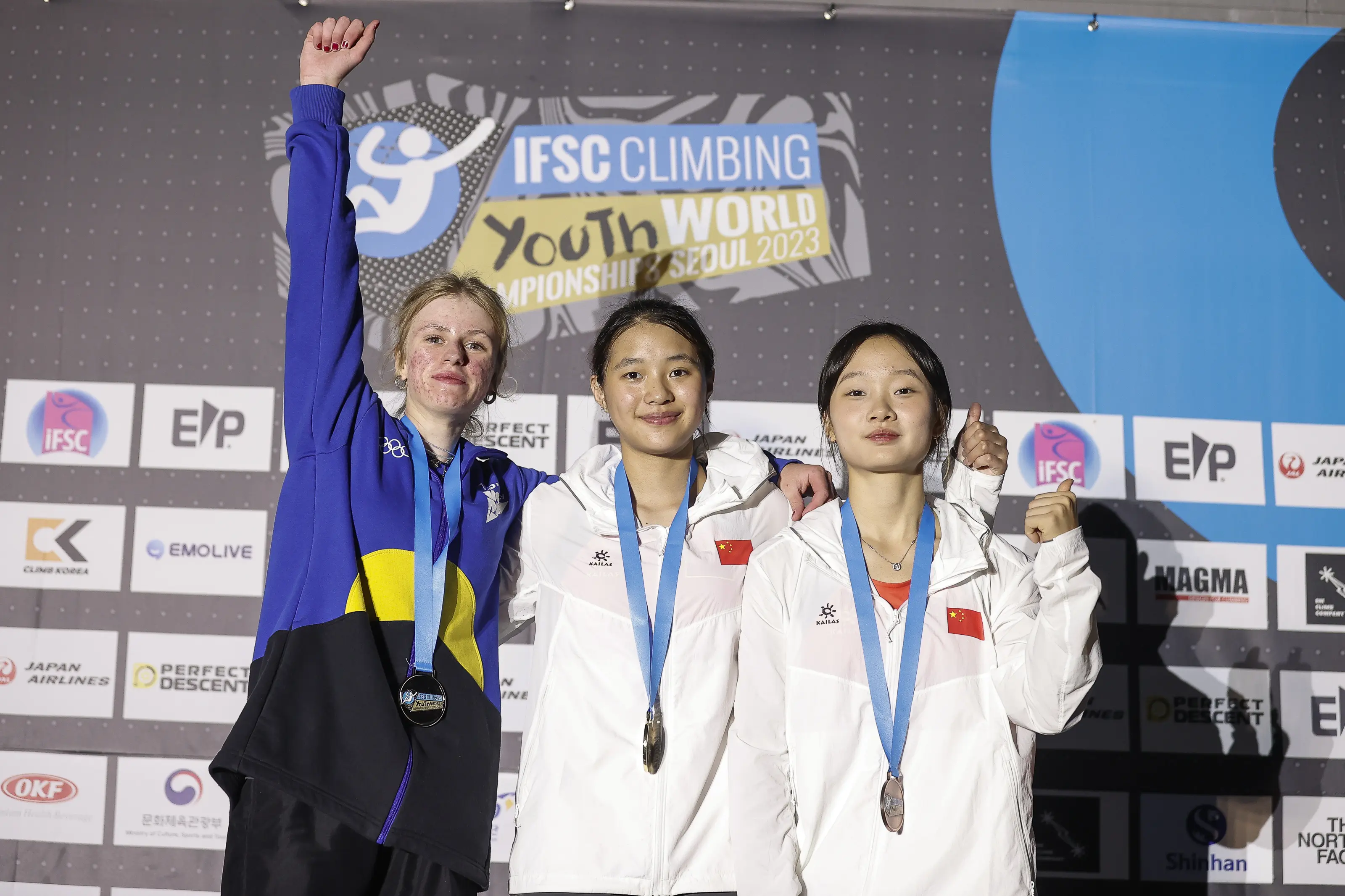 Ксенія Горєлова (м. Нікополь) - срібна призерка молодіжного Чемпіонату Світу зі скелелазіння 2023 роу. Фото IFSC
