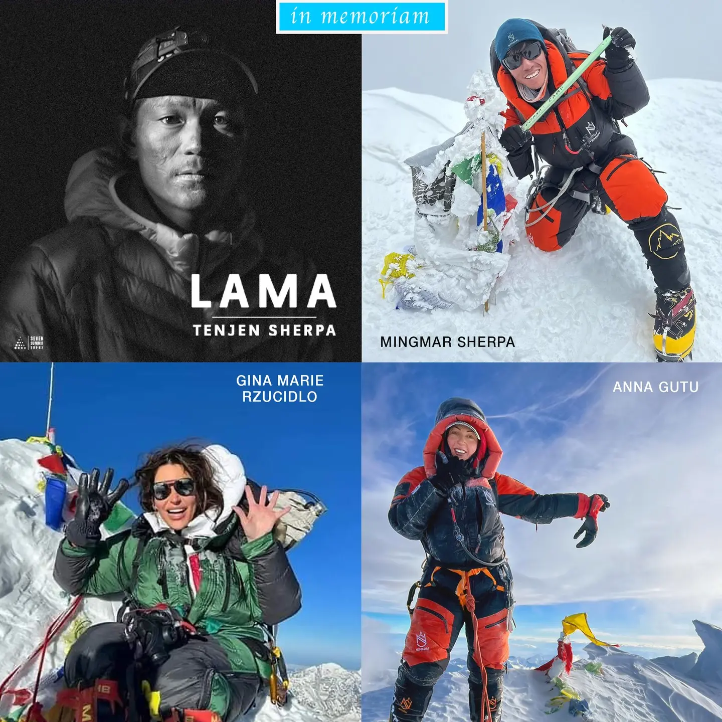 Загиблі на Шишабангмі: Анна Гуту (Anna Gutu) - американська альпіністка українського походження та її непальський гід, Мінґмар Шерпа (Mingmar Sherpa).<br>Зниклі безвісти та також об