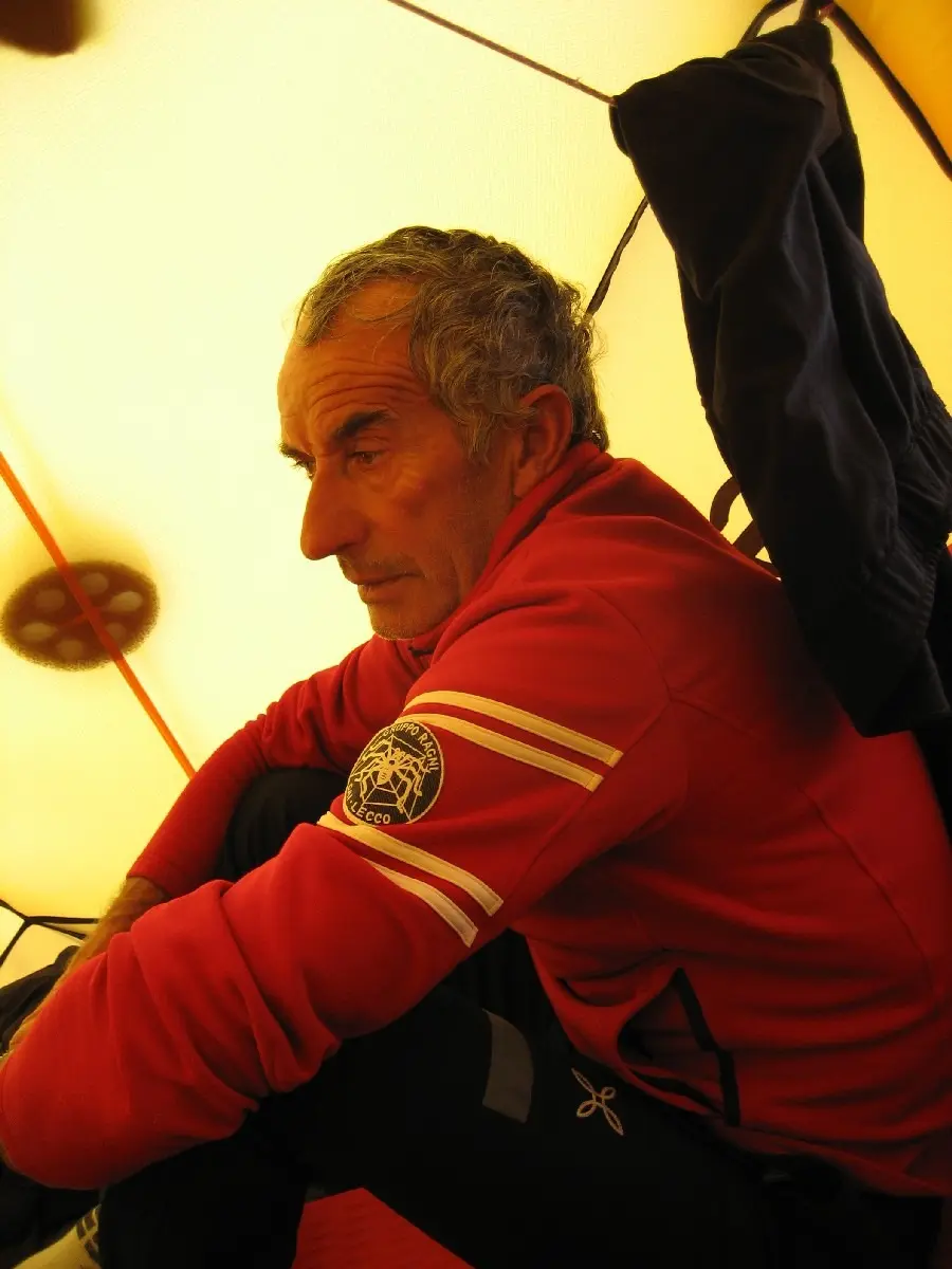 Маріо Конті під час експедиції на вершину Серро-П
